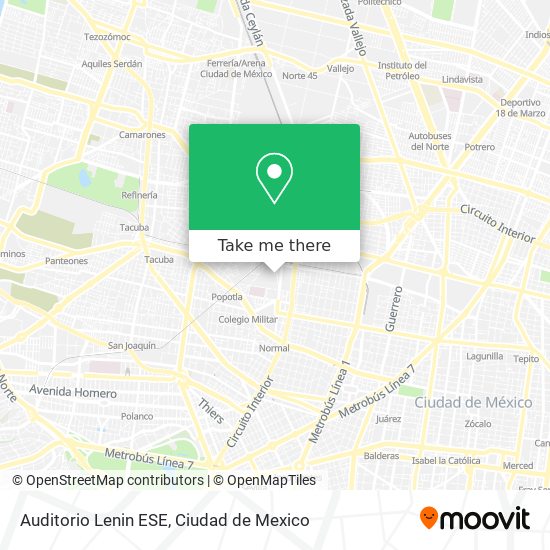 Auditorio Lenin ESE map