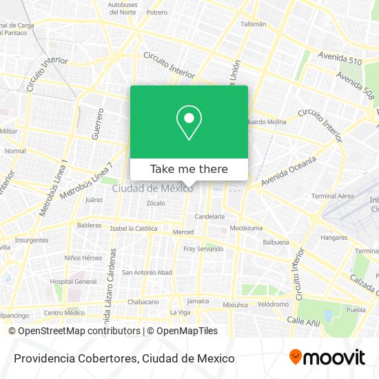 Mapa de Providencia Cobertores