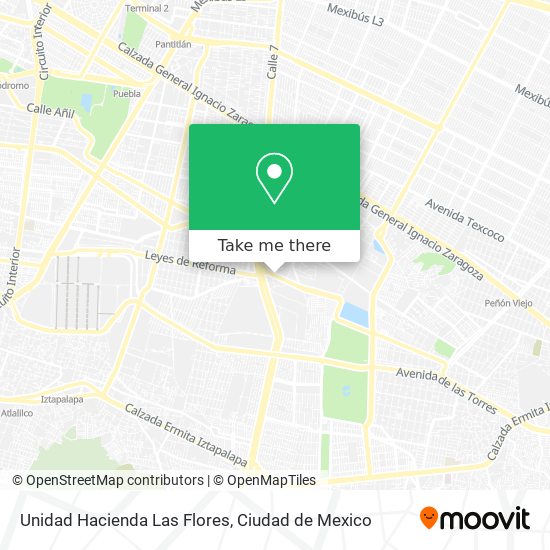 Unidad Hacienda Las Flores map