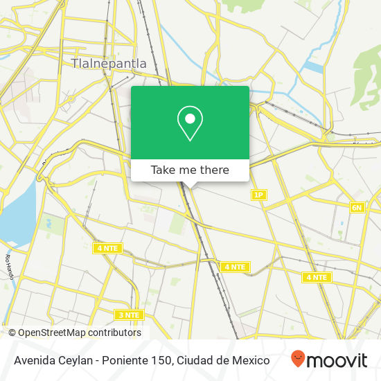 Avenida Ceylan - Poniente 150 map