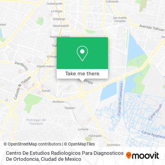 Centro De Estudios Radiologicos Para Diagnosticos De Ortodoncia map