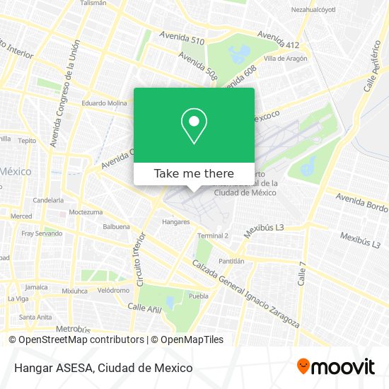 Mapa de Hangar ASESA