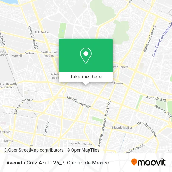 Mapa de Avenida Cruz Azul 126_7