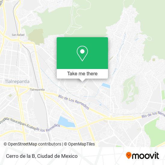 Mapa de Cerro de la B