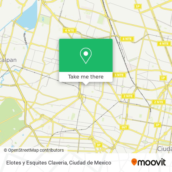 Elotes y Esquites Claveria map