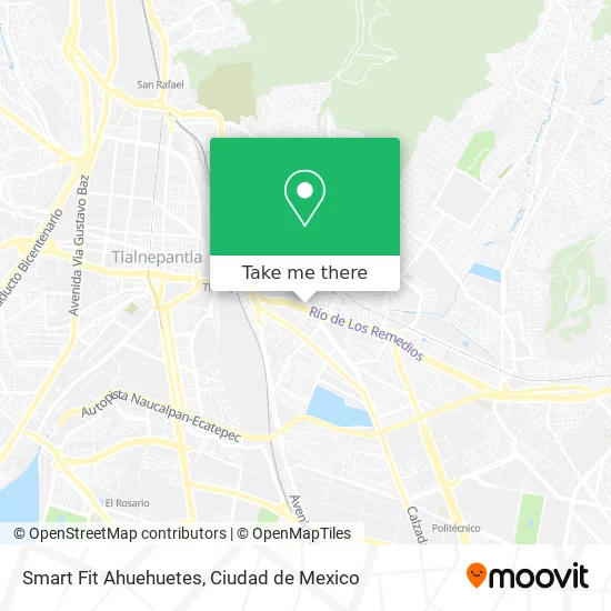 Smart Fit Ahuehuetes map