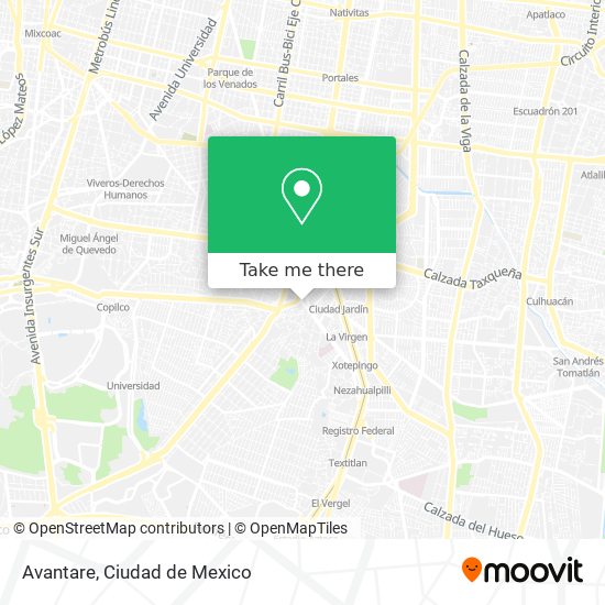 Mapa de Avantare