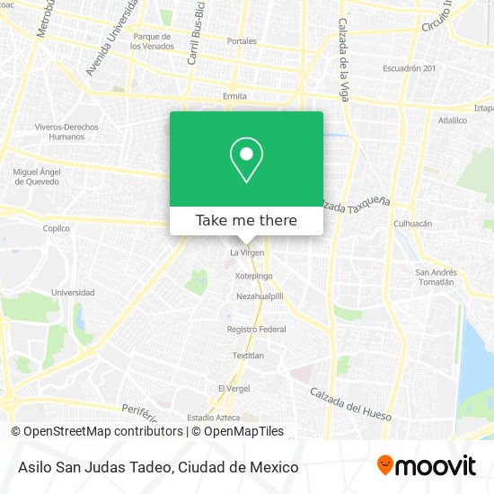 Asilo San Judas Tadeo map