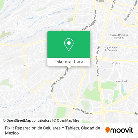 Fix It Reparación de Celulares Y Tablets map