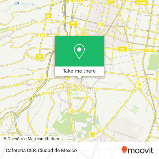 Cafetería CER map