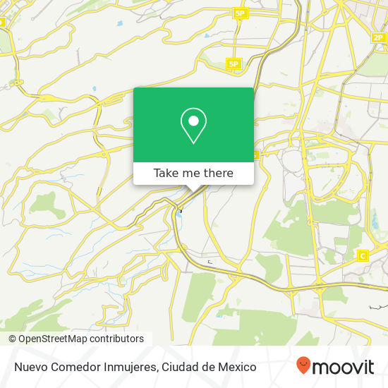 Nuevo Comedor Inmujeres map