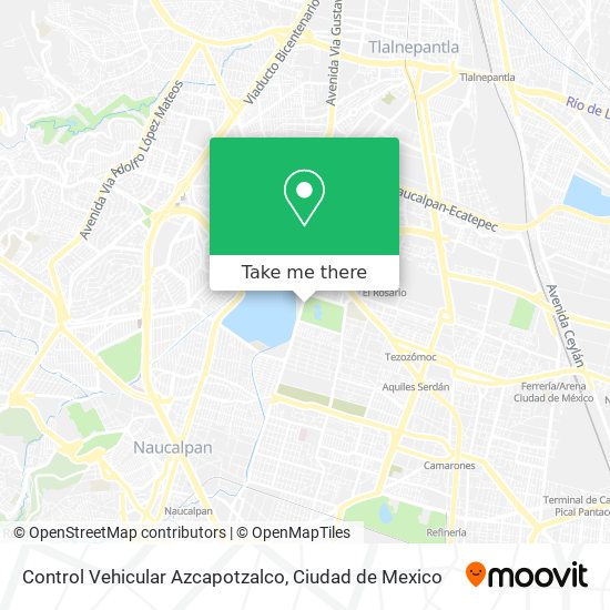 Mapa de Control Vehicular Azcapotzalco