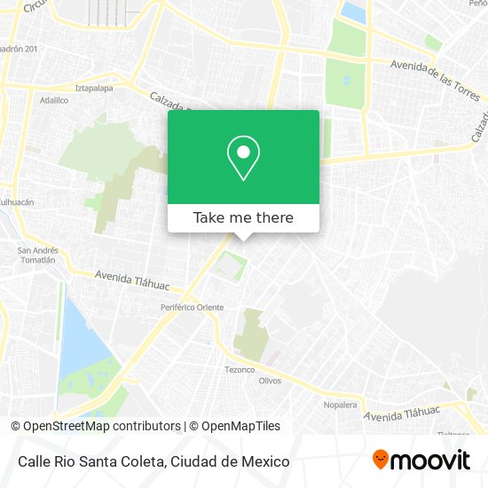 Calle Rio Santa Coleta map