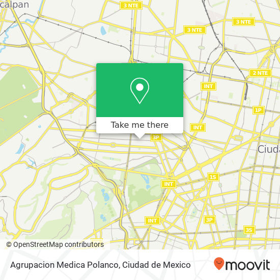 Mapa de Agrupacion Medica Polanco