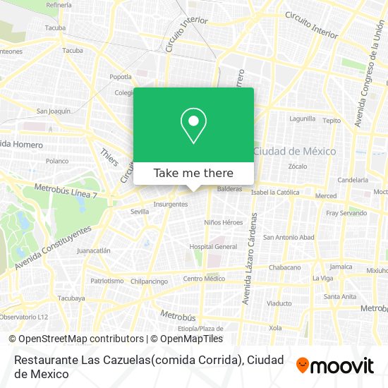 Restaurante Las Cazuelas(comida Corrida) map