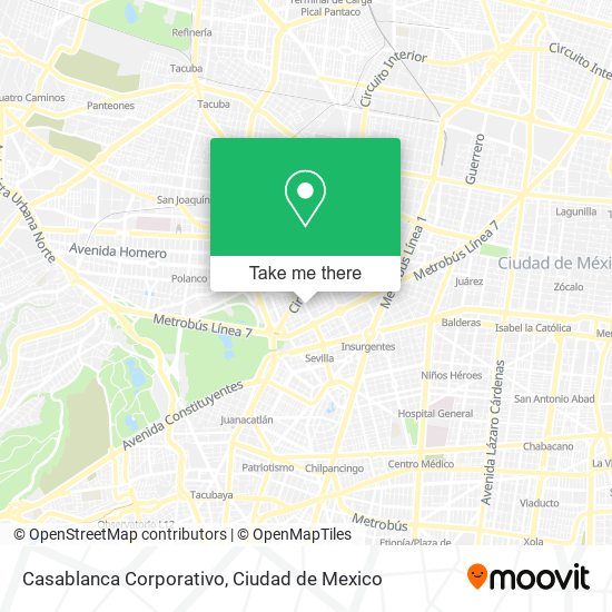 Mapa de Casablanca Corporativo