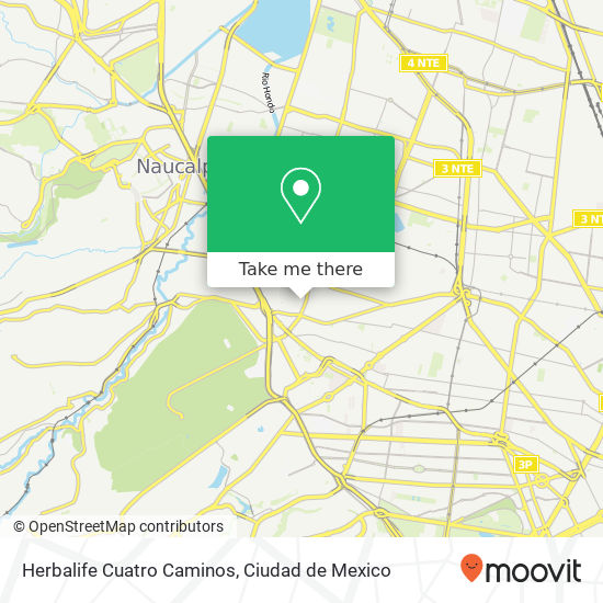 Herbalife Cuatro Caminos map