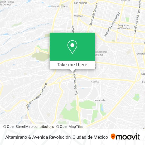 Altamirano & Avenida Revolución map