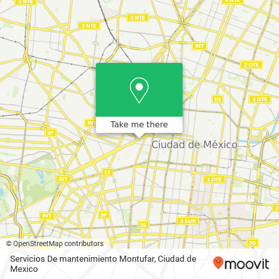 Servicios De mantenimiento Montufar map