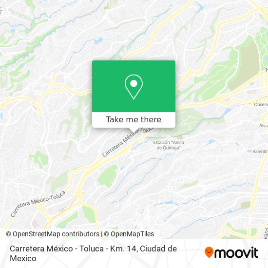 Carretera México - Toluca - Km. 14 map