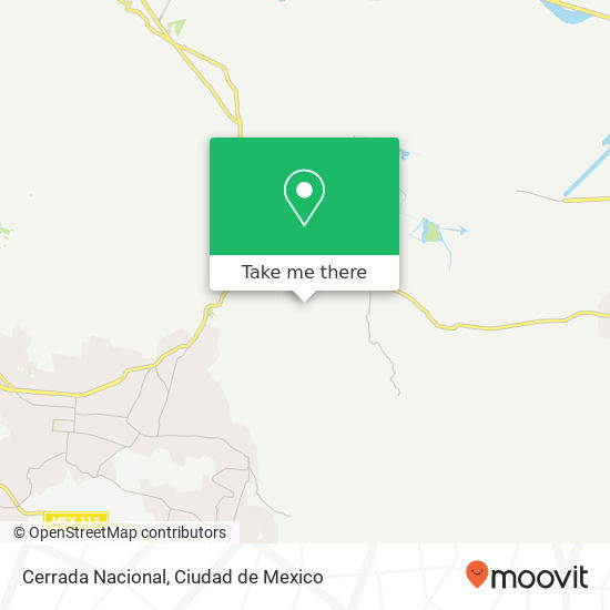 Cerrada Nacional map