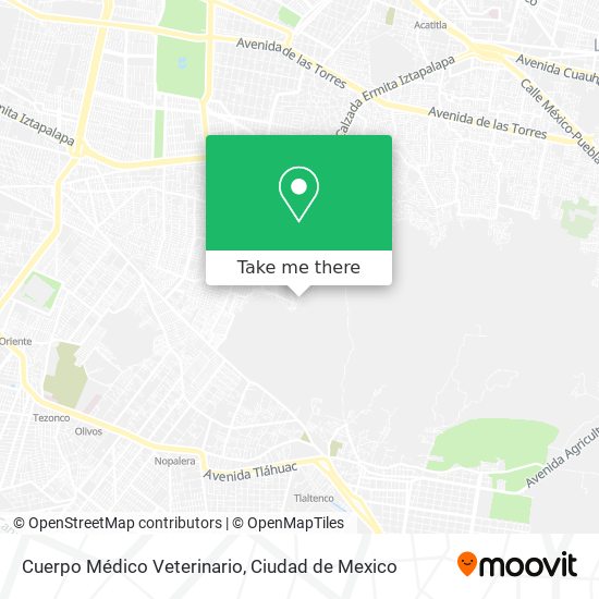 Cuerpo Médico Veterinario map
