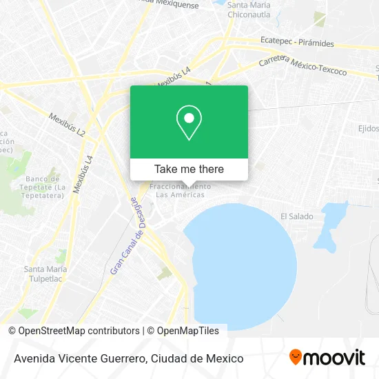 Avenida Vicente Guerrero map