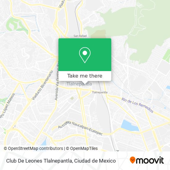 Mapa de Club De Leones Tlalnepantla