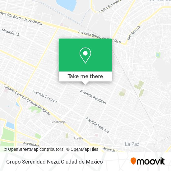 Grupo Serenidad Neza map