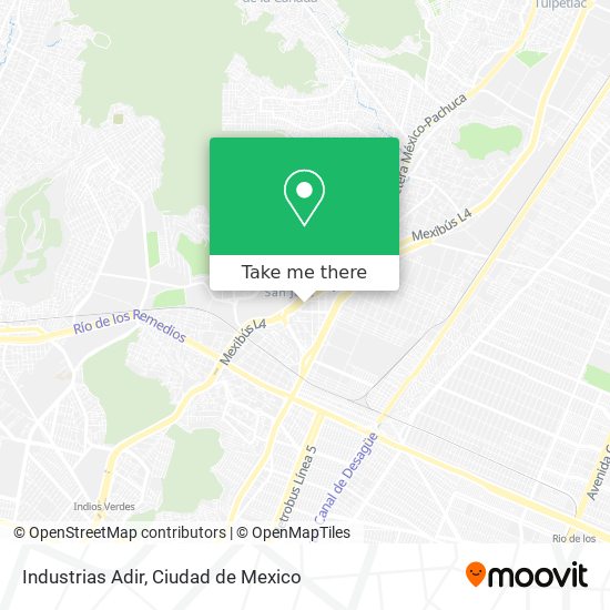 Industrias Adir map