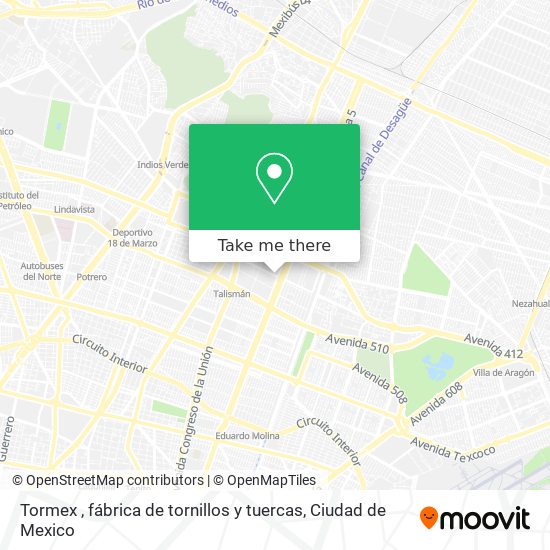 Tormex , fábrica de tornillos y tuercas map