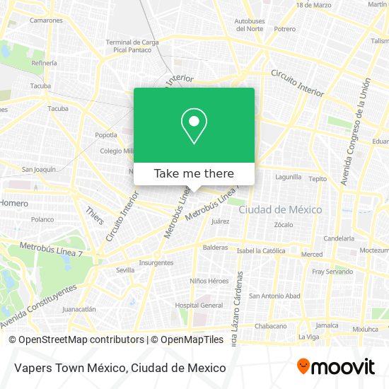 Vapers Town México map