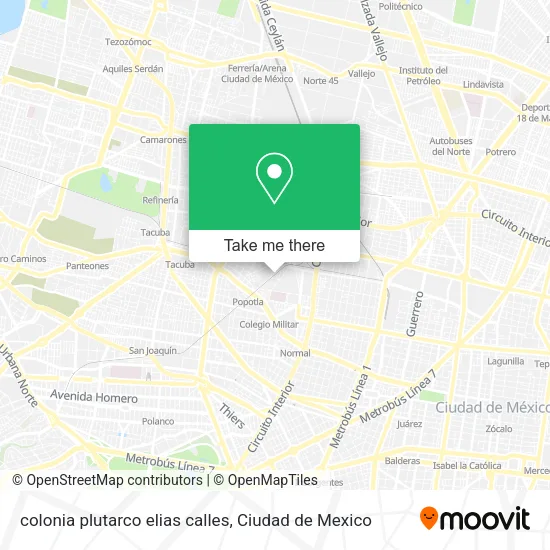 Mapa de colonia plutarco elias calles