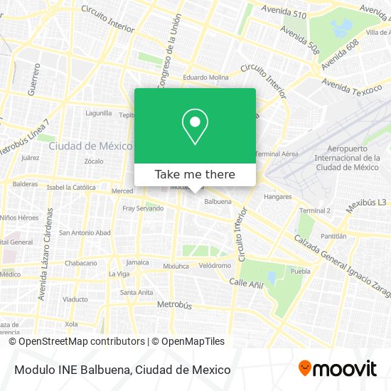 Modulo INE Balbuena map