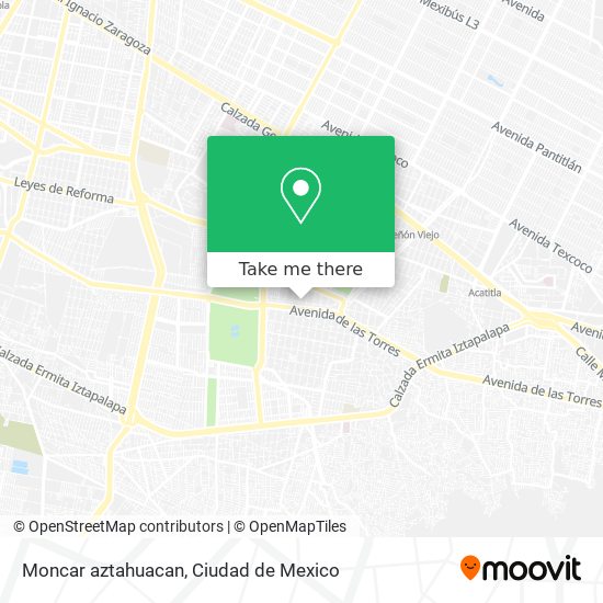 Mapa de Moncar aztahuacan