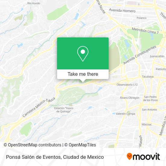 Mapa de Ponsá Salón de Eventos