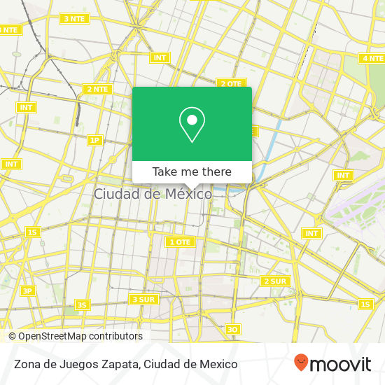 Zona de Juegos Zapata map