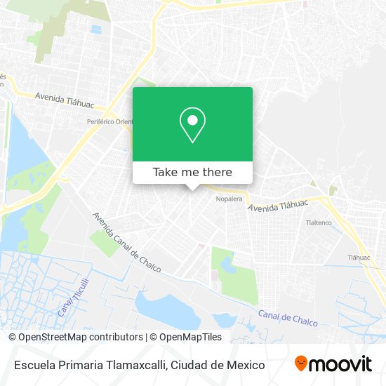 Mapa de Escuela Primaria Tlamaxcalli