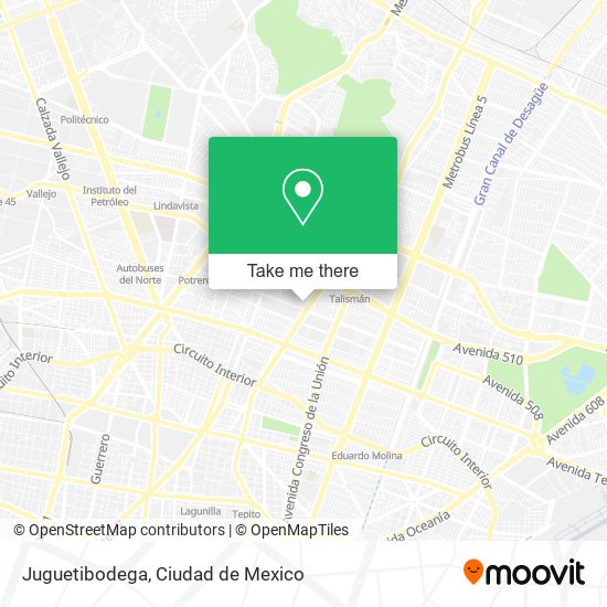 Mapa de Juguetibodega