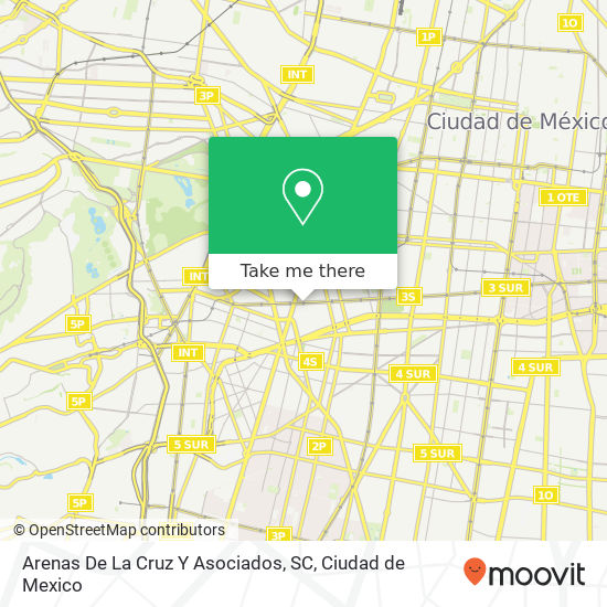 Arenas De La Cruz Y Asociados, SC map