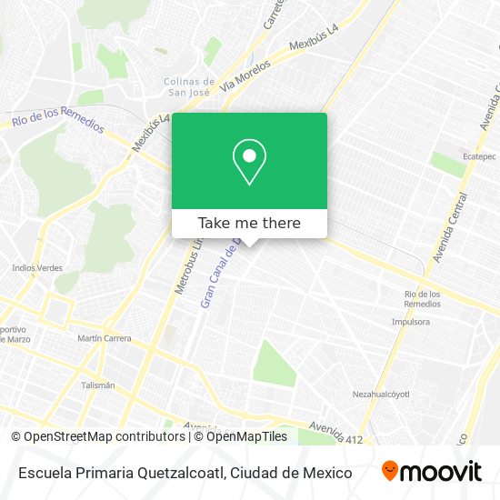 Escuela Primaria Quetzalcoatl map