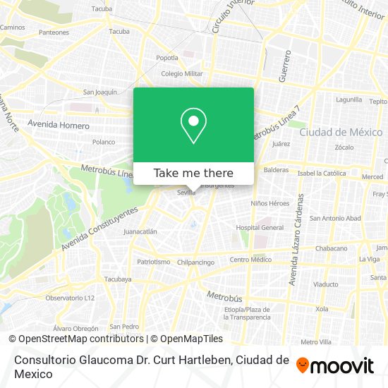 Consultorio Glaucoma Dr. Curt Hartleben map