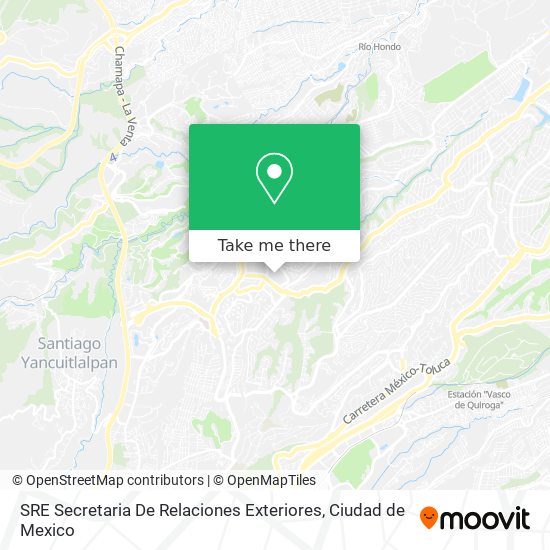 Mapa de SRE Secretaria De Relaciones Exteriores