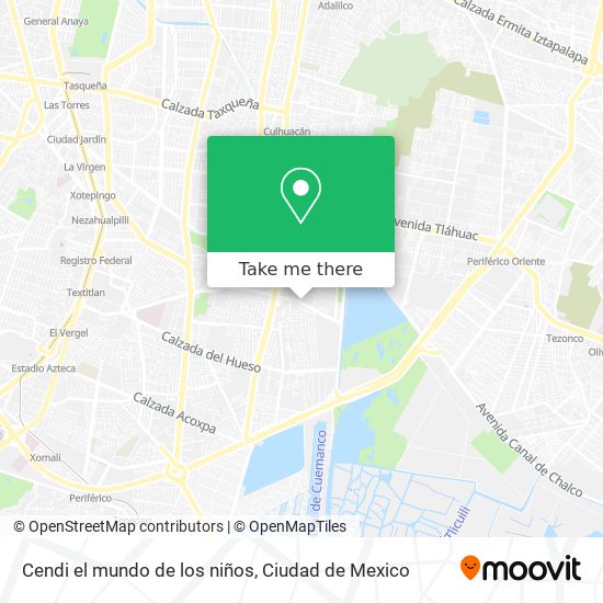 Mapa de Cendi el mundo de los niños