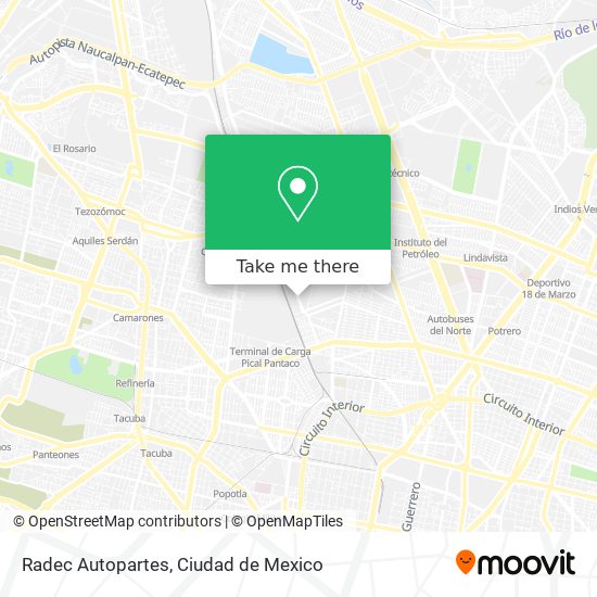Radec Autopartes map