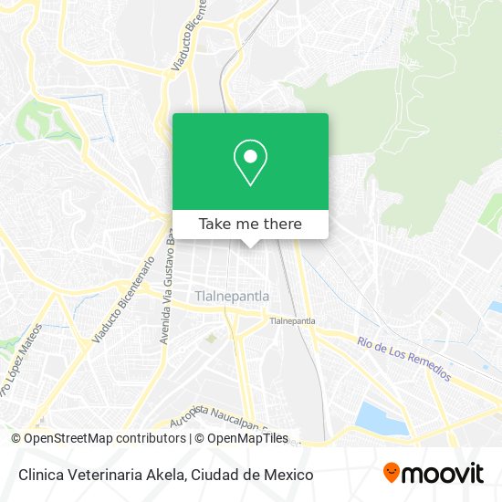 Mapa de Clinica Veterinaria Akela