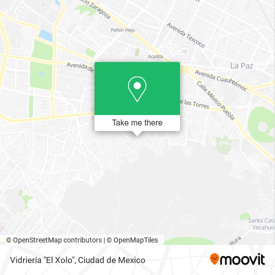 Vidriería "El Xolo" map