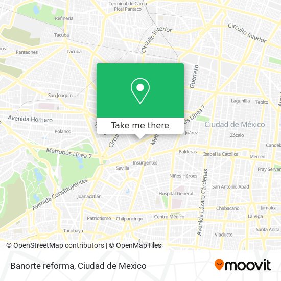 Banorte reforma map