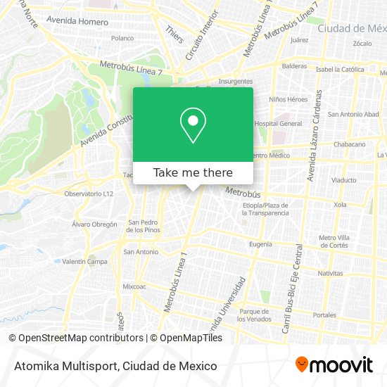 Mapa de Atomika Multisport