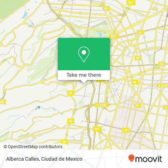 Alberca Calles map